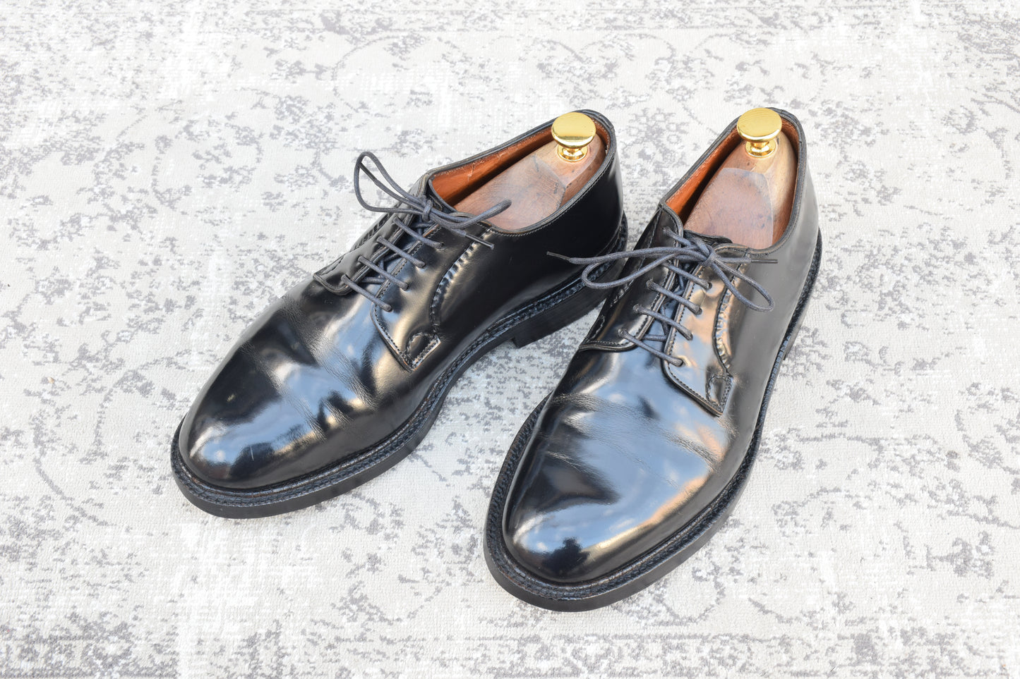 【4都市】Church's チャーチ SHANNON シャノン 224ラスト プレーン 外羽根 茶芯 旧チャーチ 黒 ブラック UK7 / 25.5cm相当【W3485】