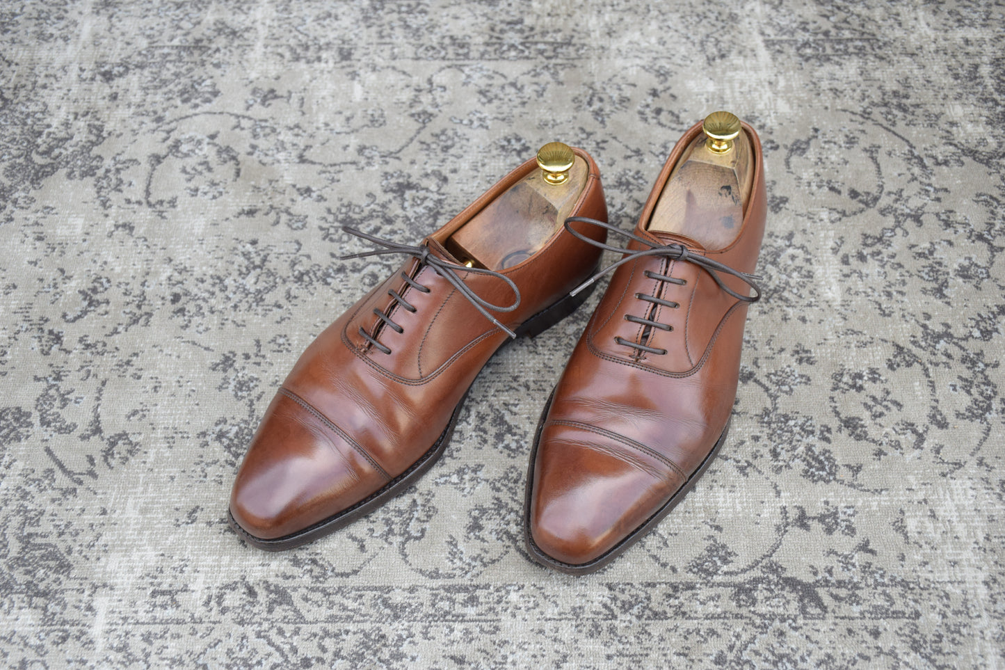 Crockett&Jones HALLAM｜ストレートチップ ブラウン UK7 / 25.5cm SHIPS別注