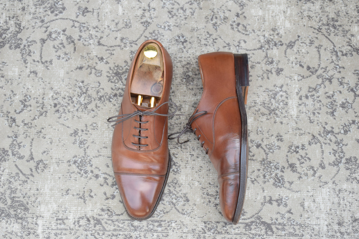 Crockett&Jones HALLAM｜ストレートチップ ブラウン UK7 / 25.5cm SHIPS別注