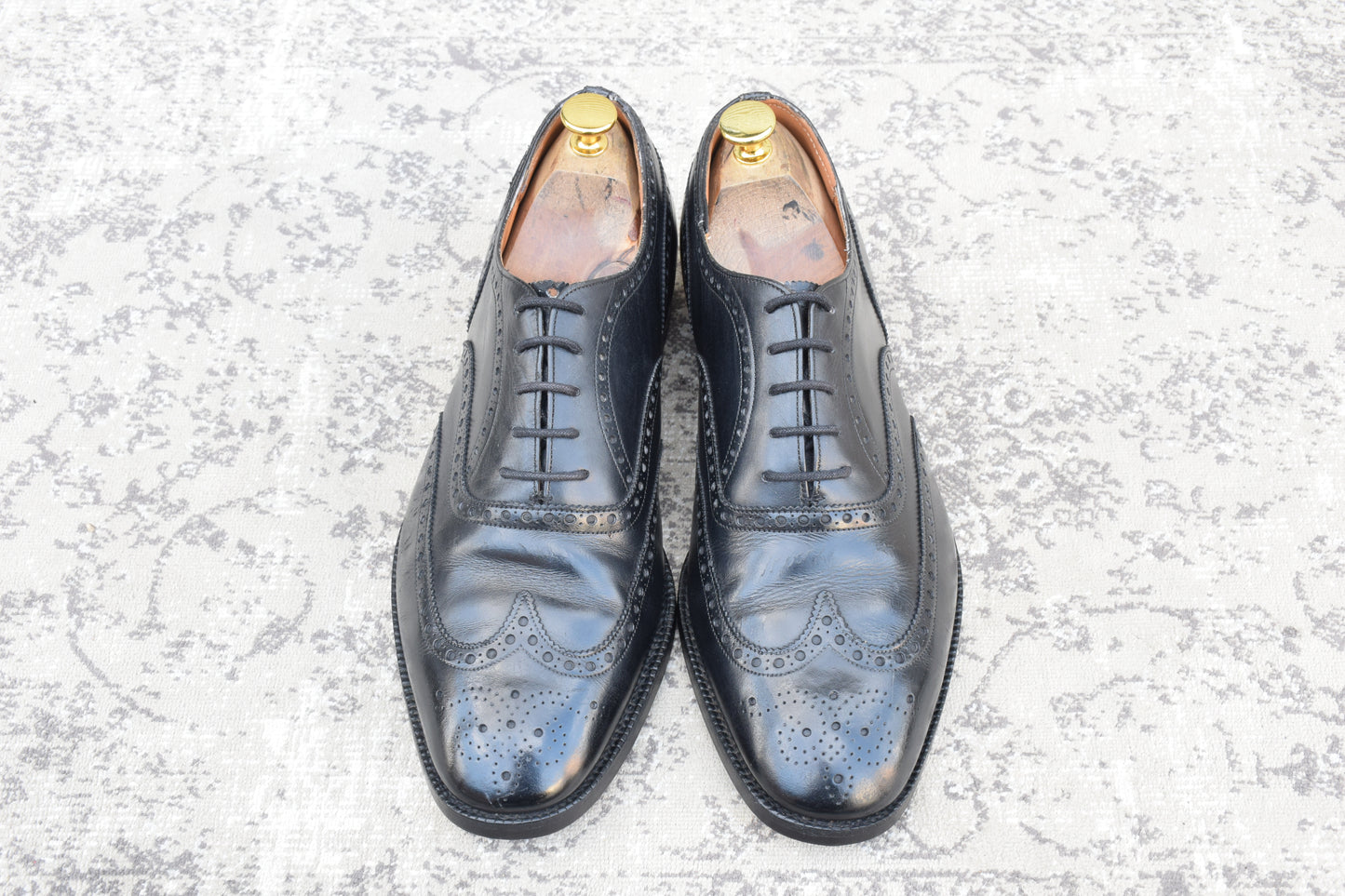 【リフト交換済み】Church's チャーチ CHETWYND チェットウインド ウイング 内羽根 旧チャーチ 3都市 黒 ブラック UK9 / 27.5cm【W3486】