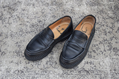 Paraboot REIMS｜コインローファー ブラック UK7.5 / 26cm リスレザー