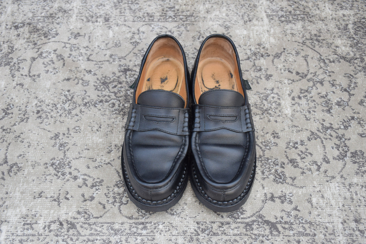 Paraboot REIMS｜コインローファー ブラック UK7.5 / 26cm リスレザー