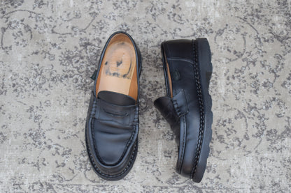 Paraboot REIMS｜コインローファー ブラック UK7.5 / 26cm リスレザー