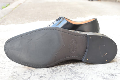 【美品】Church's チャーチ CONSUL コンサル ストレート 内羽根 ポリッシュドバインダーカーフ 黒 ブラック UK6 / 24.5cm【W3487】