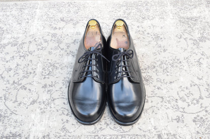 【デッドストック 極美品】CZECH MILITARY &nbsp;Prabos チェコ軍 (プラボス社) OFFICER DRESS SHOES オフィサードレスシューズ プレーン 外羽根 黒 ブラック 29.0cm【W3492】