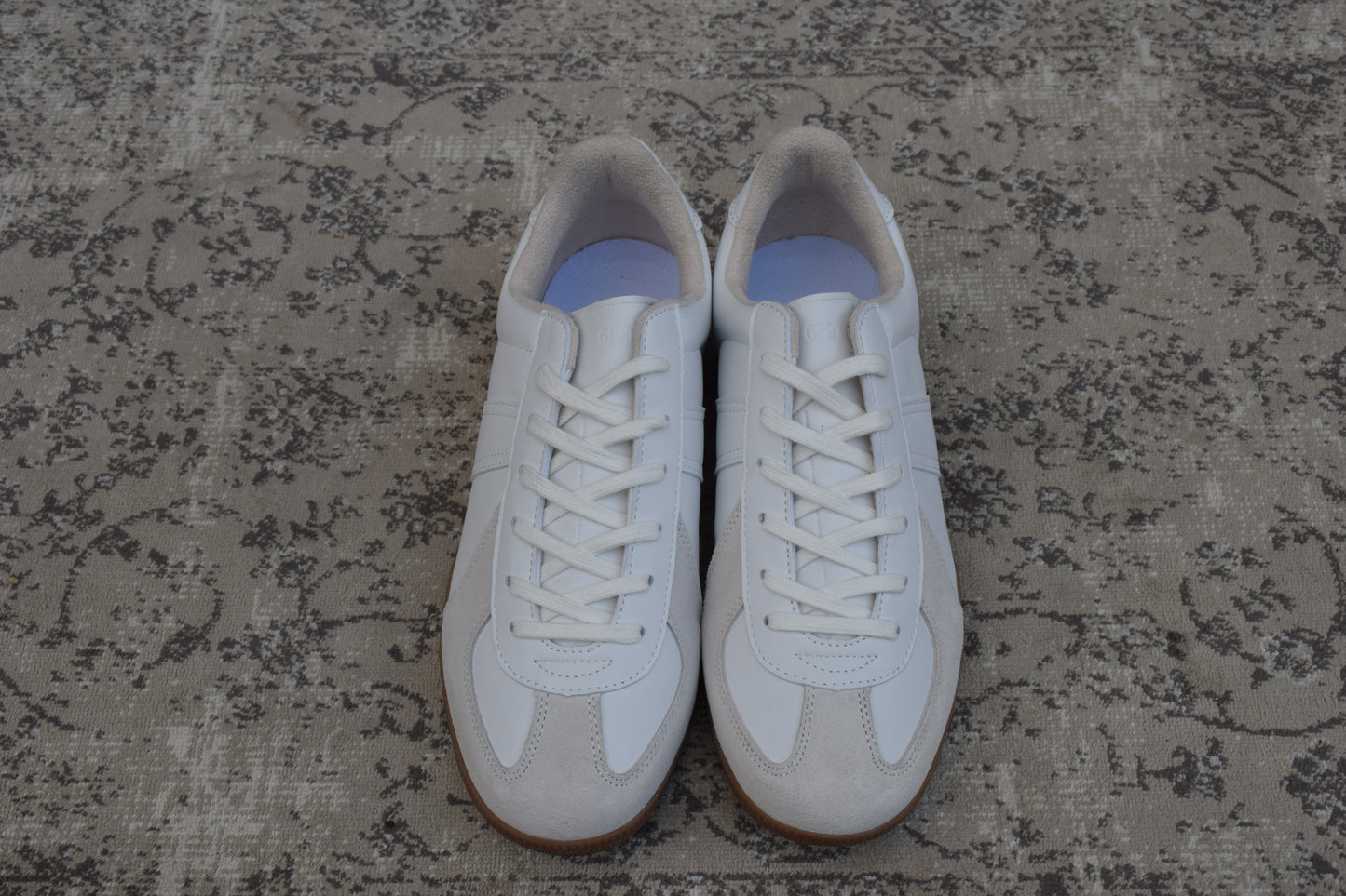 【新品】GERMAN TRAINER ジャーマントレーナー ドイツ軍タイプ BW TYPE TRAINING SHOES ドイツBWタイプ トレーニングシューズ 白 ホワイト 27cm【W3495】