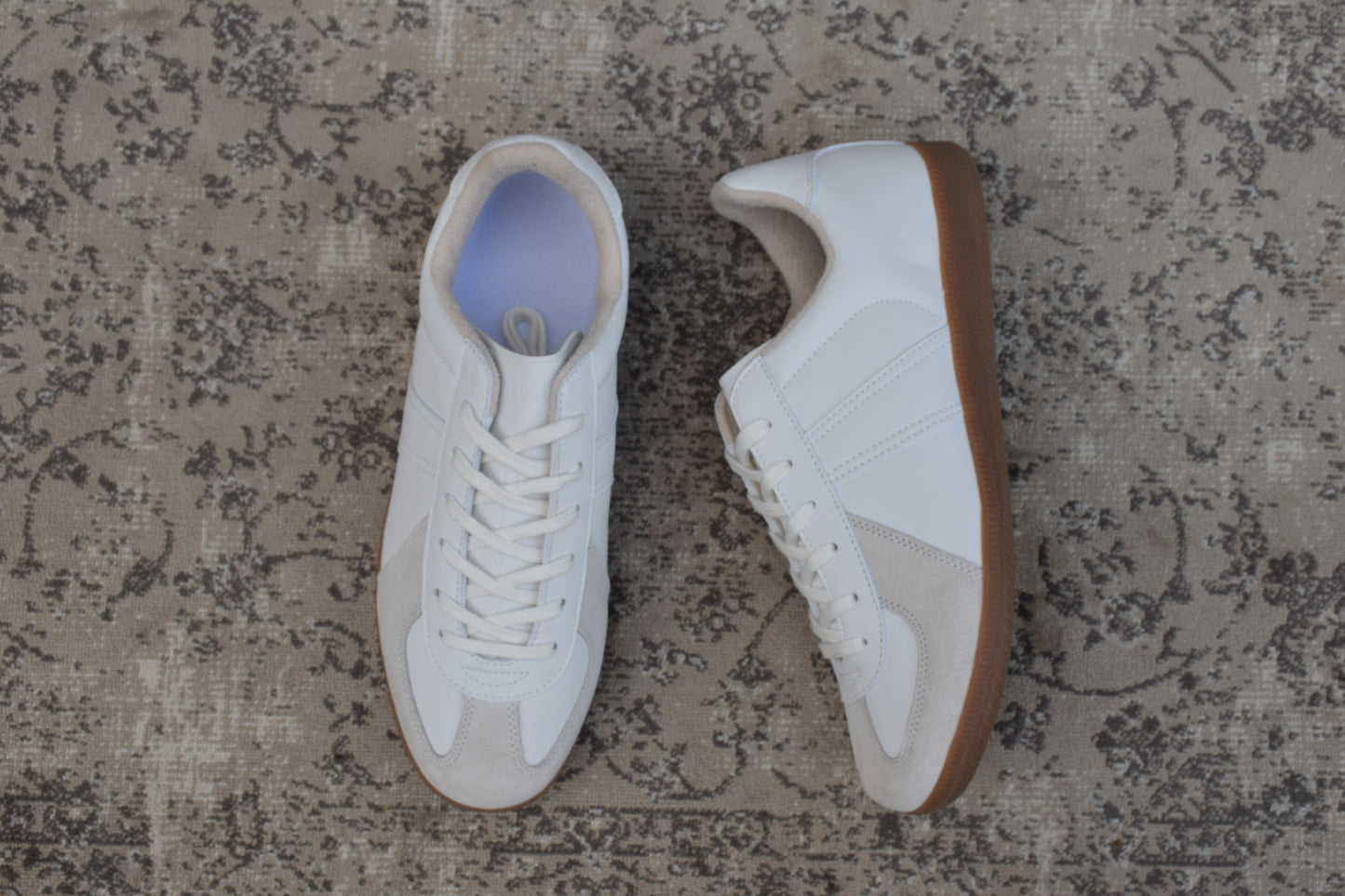 【新品】GERMAN TRAINER ジャーマントレーナー ドイツ軍タイプ BW TYPE TRAINING SHOES ドイツBWタイプ トレーニングシューズ 白 ホワイト 27cm【W3495】