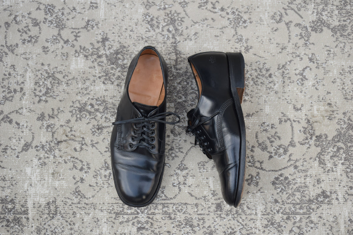 SANDERS サンダース｜1052B FEMALE PLAIN TOE SHOE フィメールプレーントゥシューズ｜オフィサーシューズ プレーントゥ ブラック UK5 / 24.5cm レディース 英国製 W3621