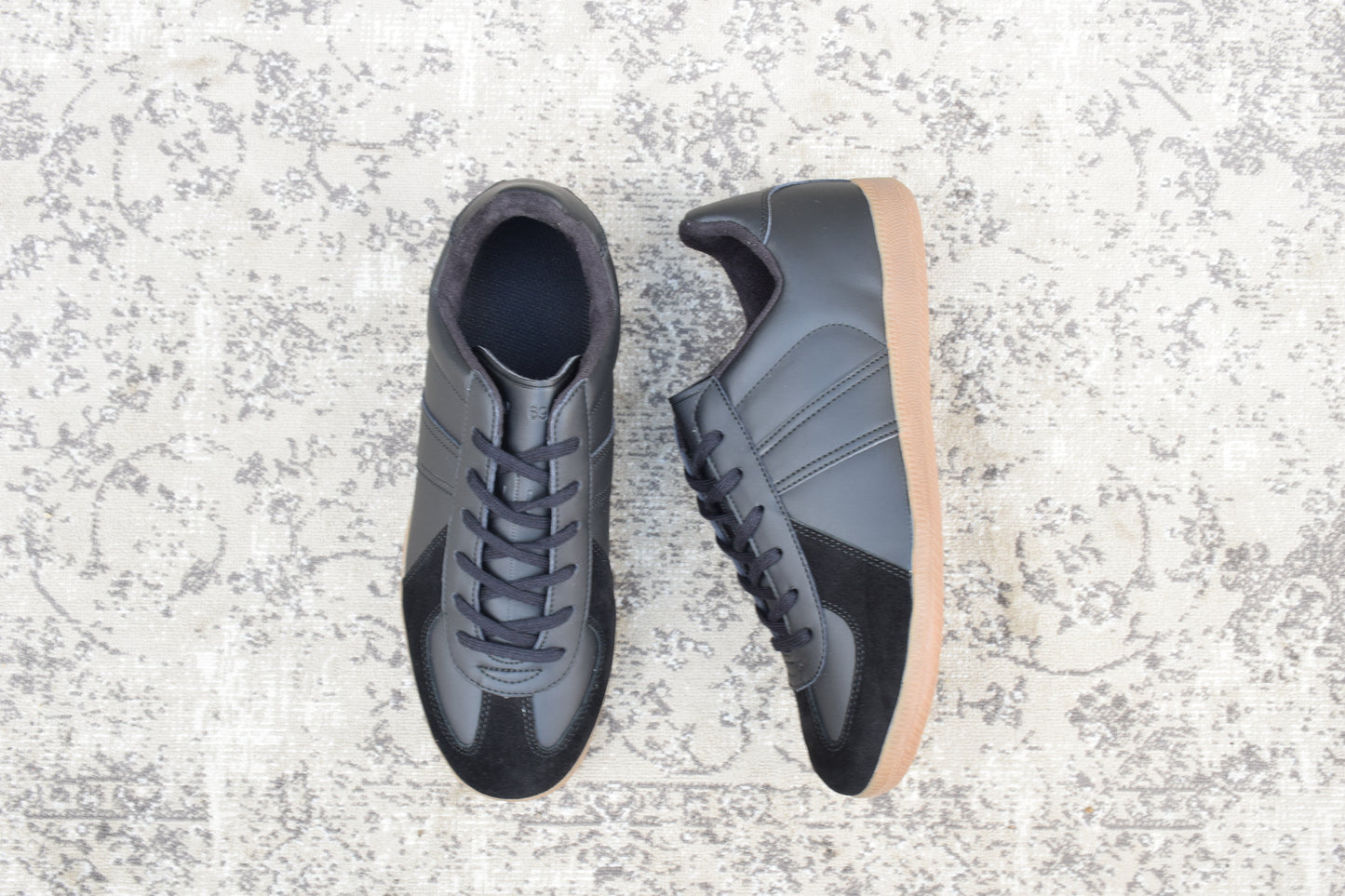 【新品】GERMAN TRAINER ジャーマントレーナー ドイツ軍タイプ BW TYPE TRAINING SHOES ドイツBWタイプ トレーニングシューズ 黒 ブラック 27cm【W3496】