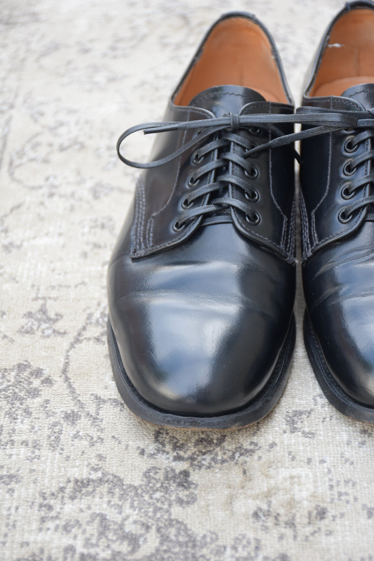 SANDERS サンダース｜1052B FEMALE PLAIN TOE SHOE フィメールプレーントゥシューズ｜オフィサーシューズ プレーントゥ ブラック UK5 / 24.5cm レディース 英国製 W3621