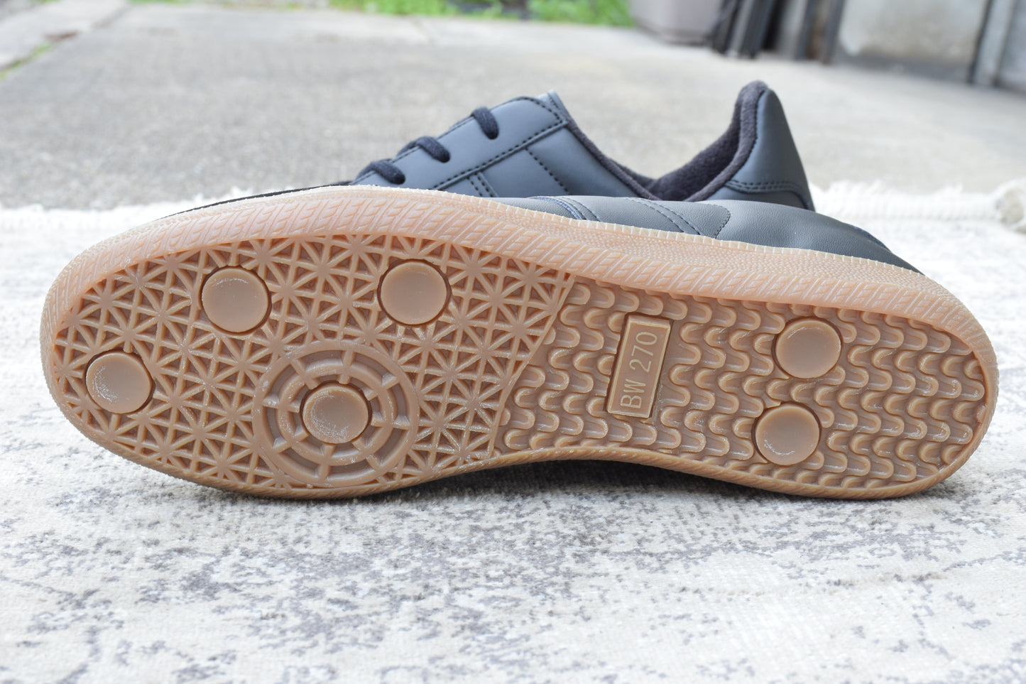 【新品】GERMAN TRAINER ジャーマントレーナー ドイツ軍タイプ BW TYPE TRAINING SHOES ドイツBWタイプ トレーニングシューズ 黒 ブラック 27cm【W3496】