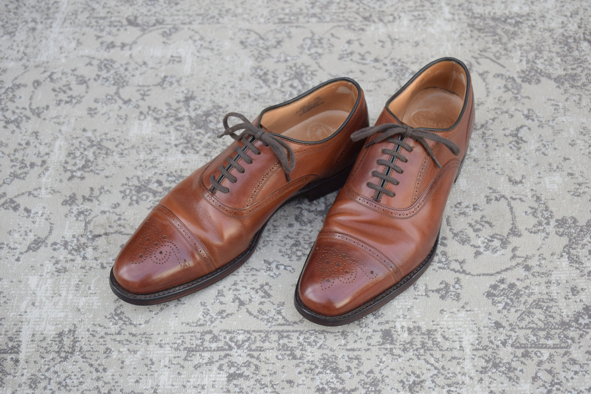 Church's チャーチ｜LAVERSOCK ラヴァーソック｜セミブローグ 内羽根 ブラウン UK6.5 / 25cm W3623
