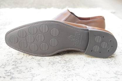 Crockett&Jones クロケットアンドジョーンズ｜サイドエラスティック ウイング｜ブラウン UK7.5D / 26cm シティソール W3625