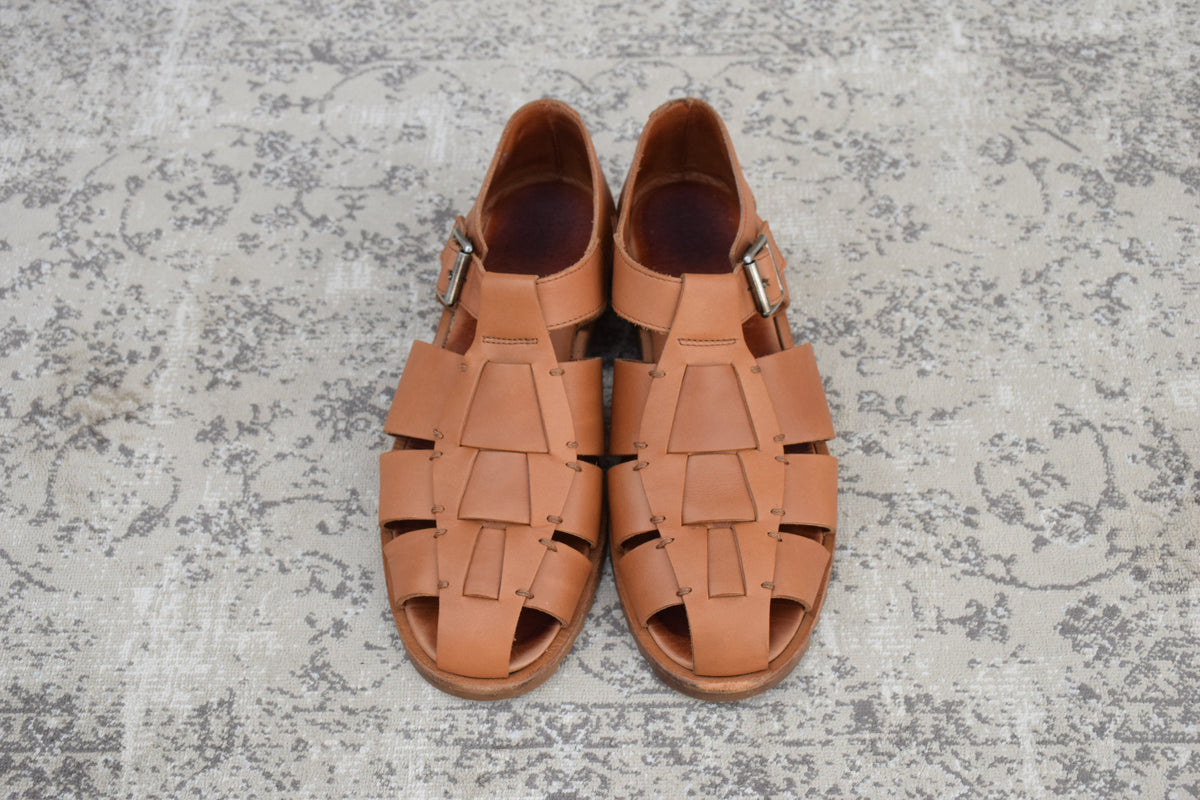 Paraboot パラブーツ｜PACIFIC パシフィック｜グルカサンダル レザー ブラウン EU42 / 26.5〜27cm SPORT SOLE W3629