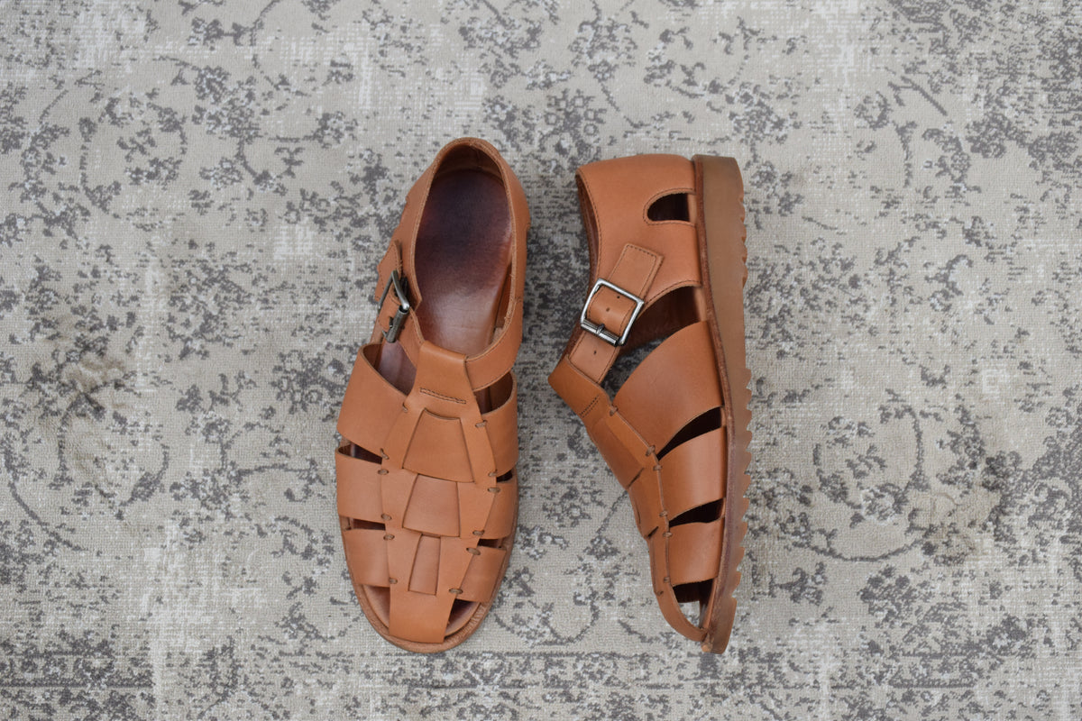 Paraboot パラブーツ｜PACIFIC パシフィック｜グルカサンダル レザー ブラウン EU42 / 26.5〜27cm SPORT SOLE W3629