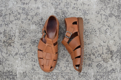 Paraboot パラブーツ｜PACIFIC パシフィック｜グルカサンダル レザー ブラウン EU42 / 26.5〜27cm SPORT SOLE W3629