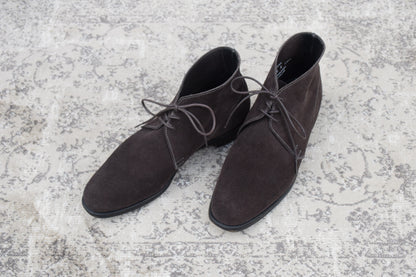 Crockett&Jones クロケットアンドジョーンズ｜CHUKKA チャッカ｜スエード チャッカブーツ ダークブラウン UK6D / 24.5cm 200ラスト W3630