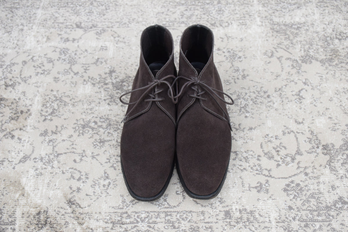 Crockett&Jones クロケットアンドジョーンズ｜CHUKKA チャッカ｜スエード チャッカブーツ ダークブラウン UK6D / 24.5cm 200ラスト W3630