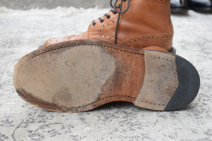 Tricker's トリッカーズ｜MALTON モールトン M2508｜カントリーブーツ フルブローグ エイコーン系ブラウン UK6 / 25cm ダブルレザーソール 英国製 W3632