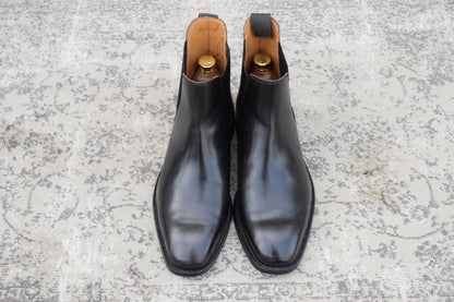 Crockett&Jones クロケットアンドジョーンズ｜Paul Smith ポールスミス別注｜チェルシーブーツ サイドゴア ブラック UK6.5E / 25cm レザーソール W3633