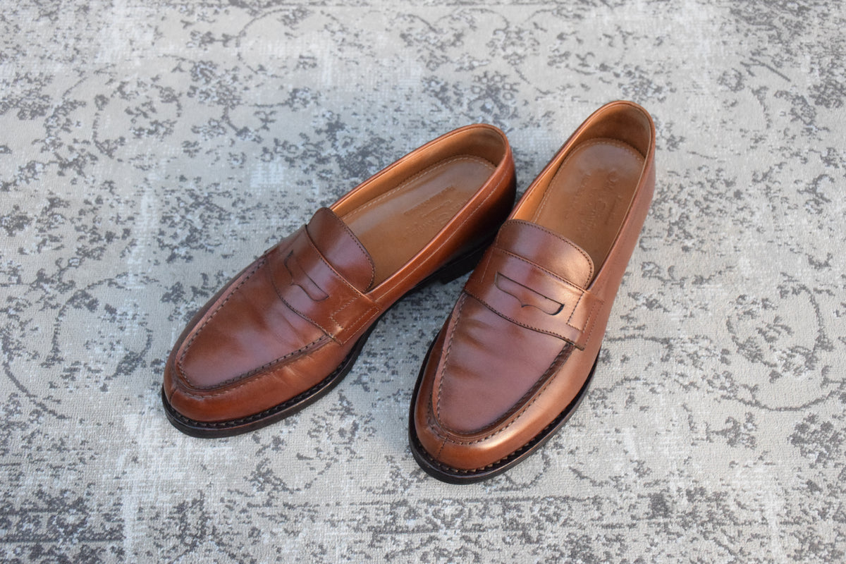 Jalan Sriwijaya ジャランスリワヤ｜98589｜コインローファー ペニーローファー ブラウン UK6 / 24.5cm レザーソール フレンチトラッド W3638