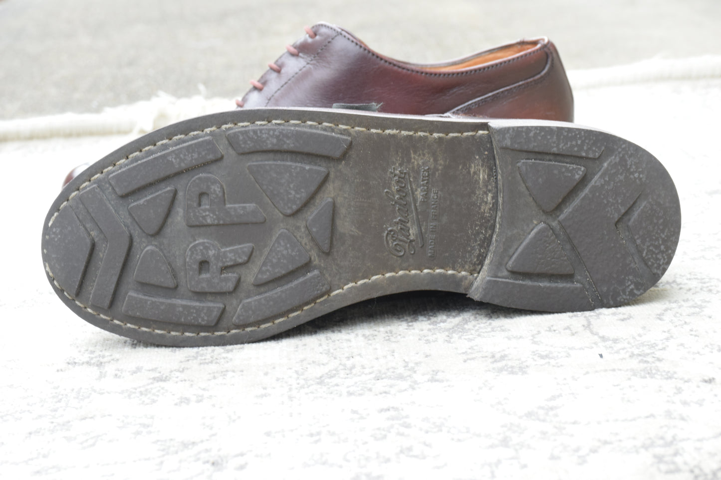 PARABOOT パラブーツ CHAMBORD シャンボード Uチップ 外羽根 茶 ブラウン（赤みあり） UK6.5 / 25.0cm【Ｗ3508】