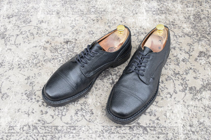 【美品】JOSEPH CHEANEY&SONS ジョセフチーニーアンドサンズ CAIRNGORM 2R ケンゴン ストレート 外羽根 グレインレザー コマンドソール 黒 ブラック UK9.5 / 28.0cm【W3511】