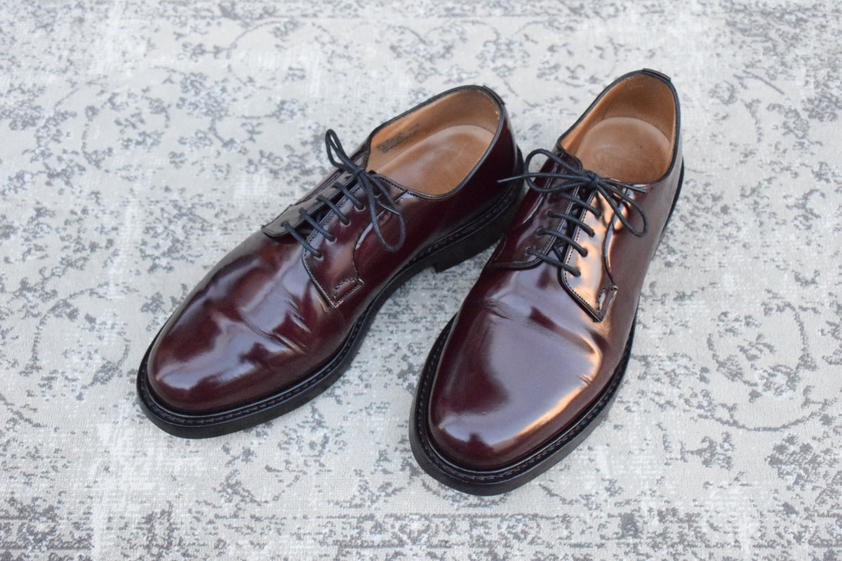 Church's チャーチ｜SHANNON シャノン｜バーガンディ UK8 / 26.5cm 103ラスト ダイナイトソール プレーントゥ 美品 W3648