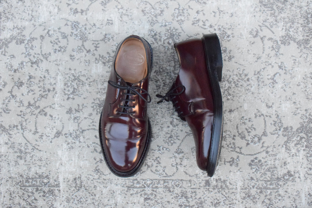 Church's チャーチ｜SHANNON シャノン｜バーガンディ UK8 / 26.5cm 103ラスト ダイナイトソール プレーントゥ 美品 W3648