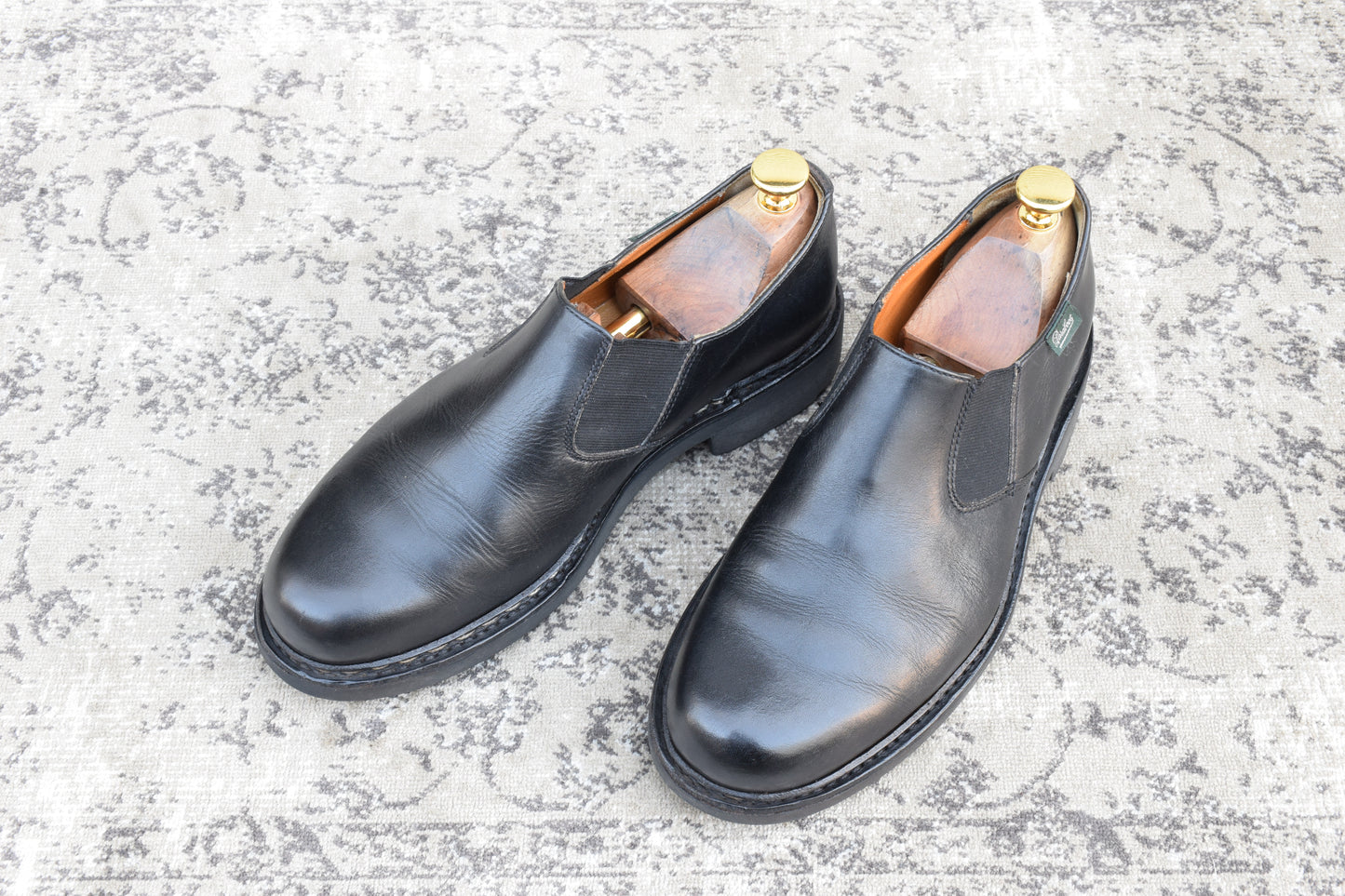 【良品】Paraboot パラブーツ PHOTON フォトン サイドゴア 黒 ブラック UK6 / 24.5cm【W3516】