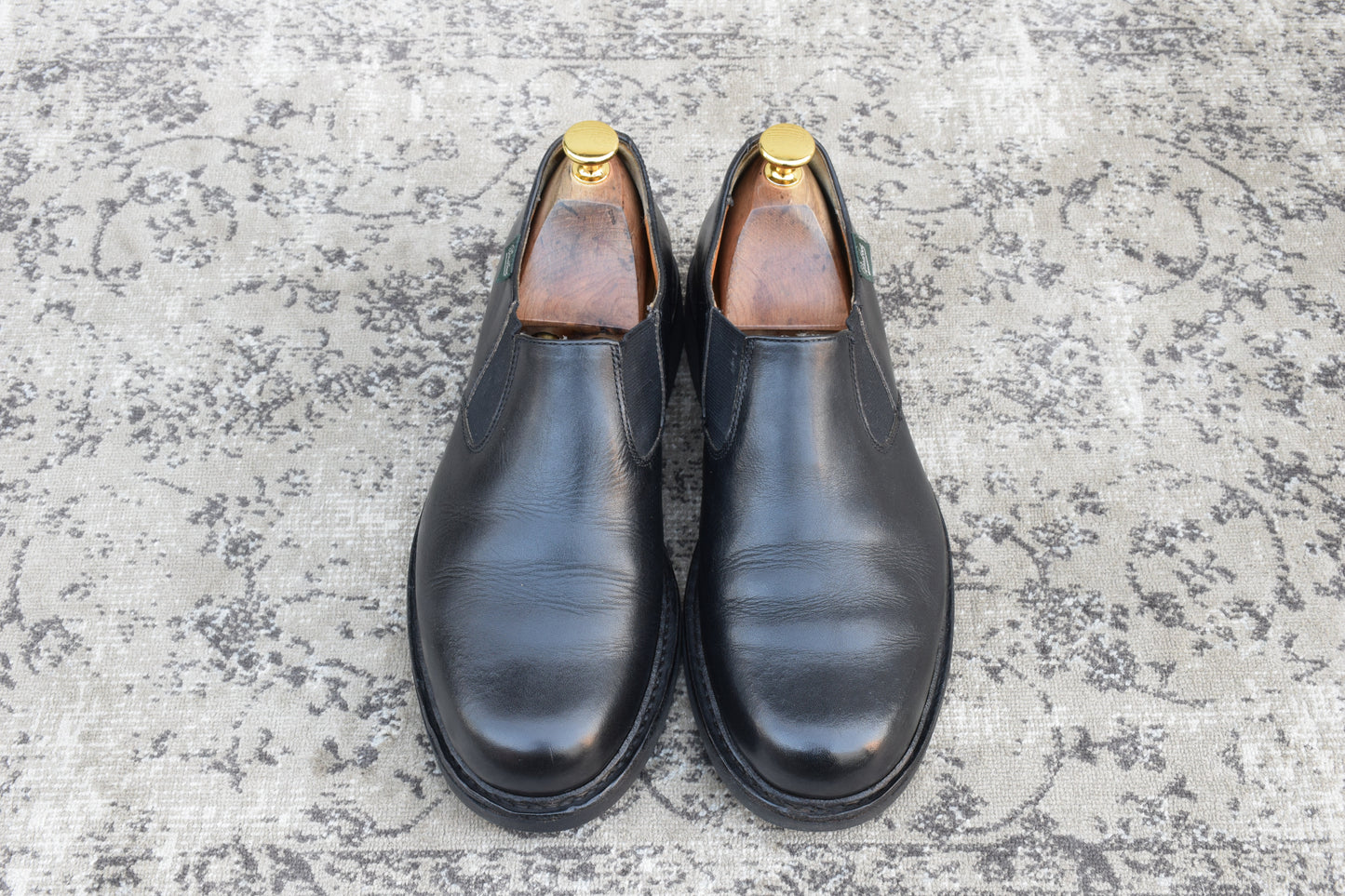 【良品】Paraboot パラブーツ PHOTON フォトン サイドゴア 黒 ブラック UK6 / 24.5cm【W3516】