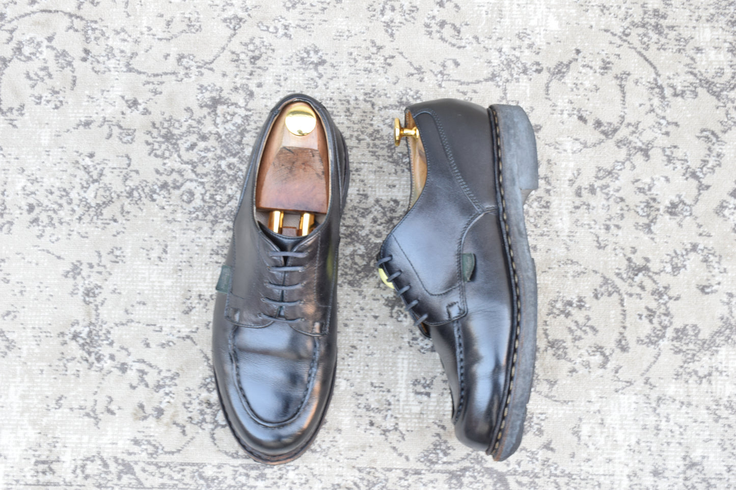 Paraboot パラブーツ CHAMBORD シャンボード Uチップ 外羽根 黒 ブラック UK6.5 / 25.0cm【Ｗ3517】