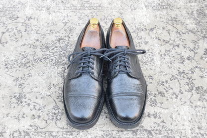 【極美品】JOSEPH CHEANEY&SONS ジョセフチーニーアンドサンズ CAIRNGORM 2R / ケンゴン ストレート 外羽根 グレインレザー コマンドソール 黒 ブラック UK6.5 / 25.0cm【Ｗ3518】