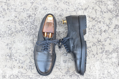 【極美品】JOSEPH CHEANEY&SONS ジョセフチーニーアンドサンズ CAIRNGORM 2R / ケンゴン ストレート 外羽根 グレインレザー コマンドソール 黒 ブラック UK6.5 / 25.0cm【Ｗ3518】