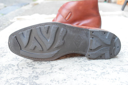 Crockett&Jones クロケットアンドジョーンズ｜ALDERSHOT オルダーショット｜シングルモンク チャッカブーツ 赤茶 UK7 / 25.5cm リッジウェイソール 英国靴 W3650