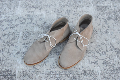 Paraboot パラブーツ｜スエード チャッカブーツ｜ライトベージュ UK7.5 / 26cm フランス製 ナチュラルラバーソール W3651
