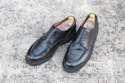 Paraboot パラブーツ CHAMBORD シャンボード Uチップ 外羽根 黒 ブラック UK7 / 25.5cm【Ｗ3521】