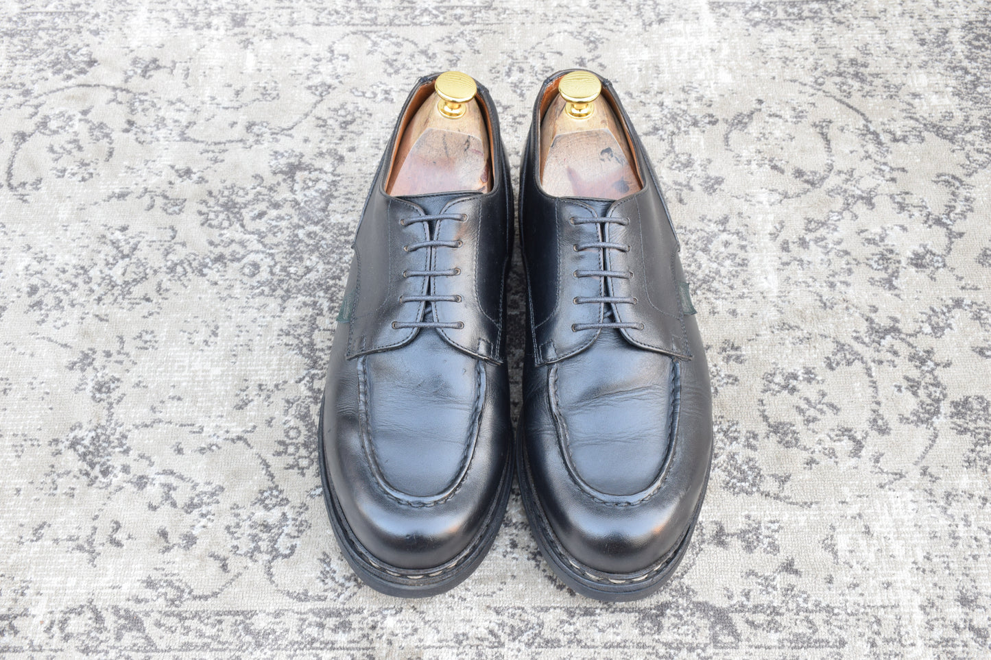 Paraboot パラブーツ CHAMBORD シャンボード Uチップ 外羽根 黒 ブラック UK7 / 25.5cm【Ｗ3521】
