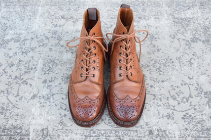 Tricker's トリッカーズ｜MALTON モールトン M2508｜エイコーンブラウン カントリーブーツ UK8.5 / 27cm相当 オールソール交換済み W3653