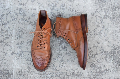 Tricker's トリッカーズ｜MALTON モールトン M2508｜エイコーンブラウン カントリーブーツ UK8.5 / 27cm相当 オールソール交換済み W3653