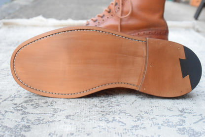 Tricker's トリッカーズ｜MALTON モールトン M2508｜エイコーンブラウン カントリーブーツ UK8.5 / 27cm相当 オールソール交換済み W3653