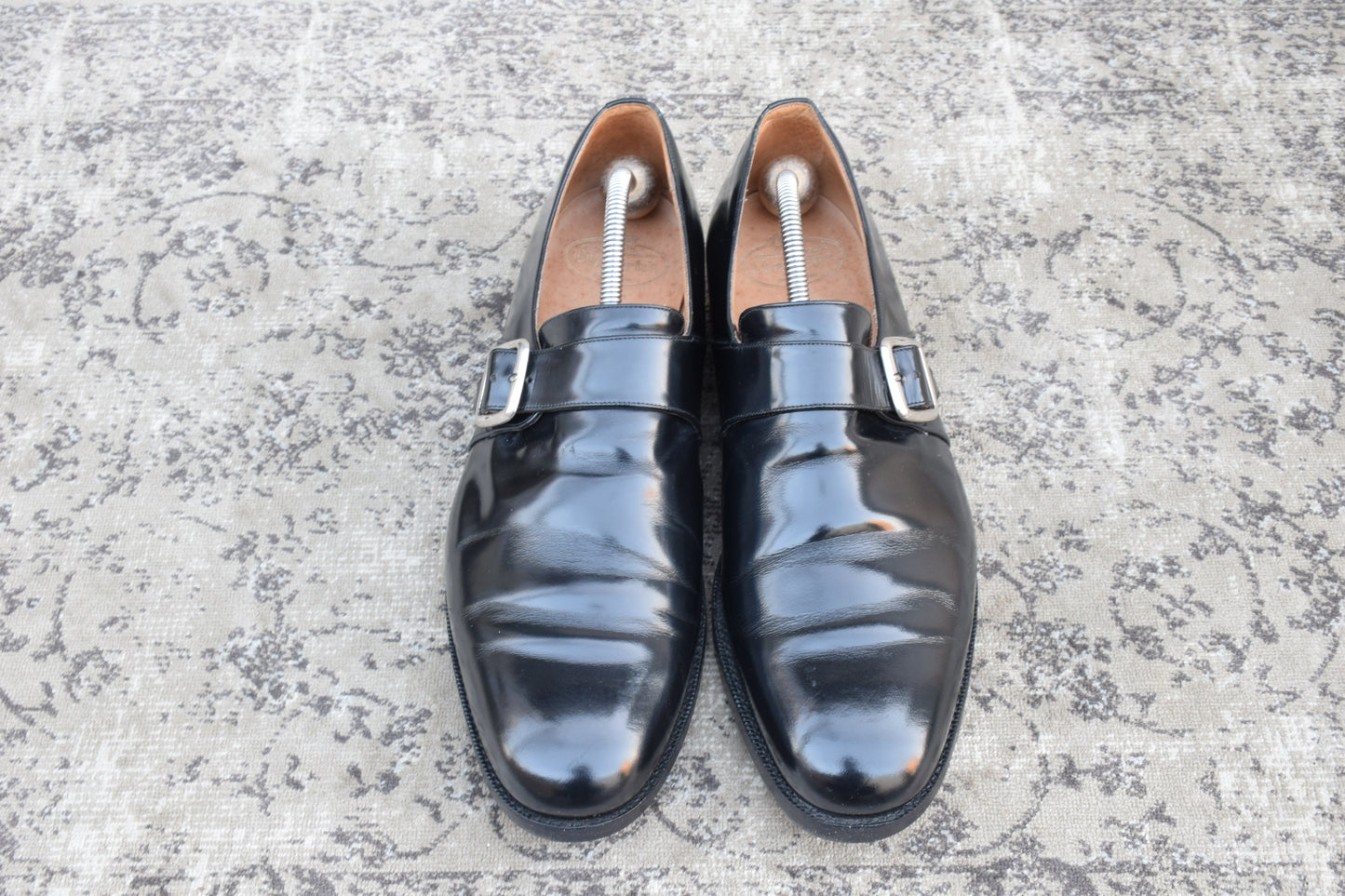 【リフト交換済み】Church's チャーチ WESTBURY ウェストバリー シングルモンク 金具 黒 ブラック UK11 / 29.5cm【Ｗ3525】