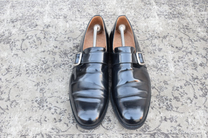 【リフト交換済み】Church's チャーチ WESTBURY ウェストバリー シングルモンク 金具 黒 ブラック UK11 / 29.5cm【Ｗ3525】