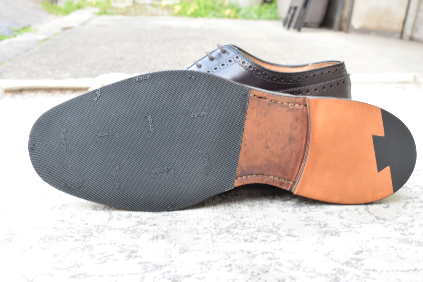 【リフト交換済み】Church's チャーチ GRAFTON グラフトン ウイング 外羽根 メダリオン 茶 ブラウン UK8 / 26.5cm【Ｗ3526】