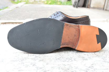 【リフト交換済み】Church's チャーチ GRAFTON グラフトン ウイング 外羽根 メダリオン 茶 ブラウン UK8 / 26.5cm【Ｗ3526】