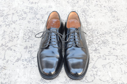 【美品】Church's チャーチ SHANNON シャノン プレーン 外羽根 ポリッシュドバインダーカーフ 黒 ブラック UK36 / 23.0cm【W3528】