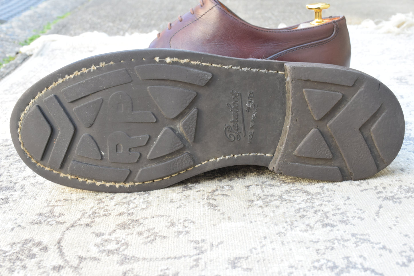 PARABOOT パラブーツ CHAMBORD シャンボード Uチップ 外羽根 濃茶 ブラウン UK7.5 / 26.0cm【W3535】