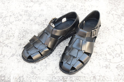 【美品】PARABOOT パラブーツ PACIFIC パシフィック グルカサンダル 黒 ブラック EU43 / 27.5〜28.0cm【W3536】
