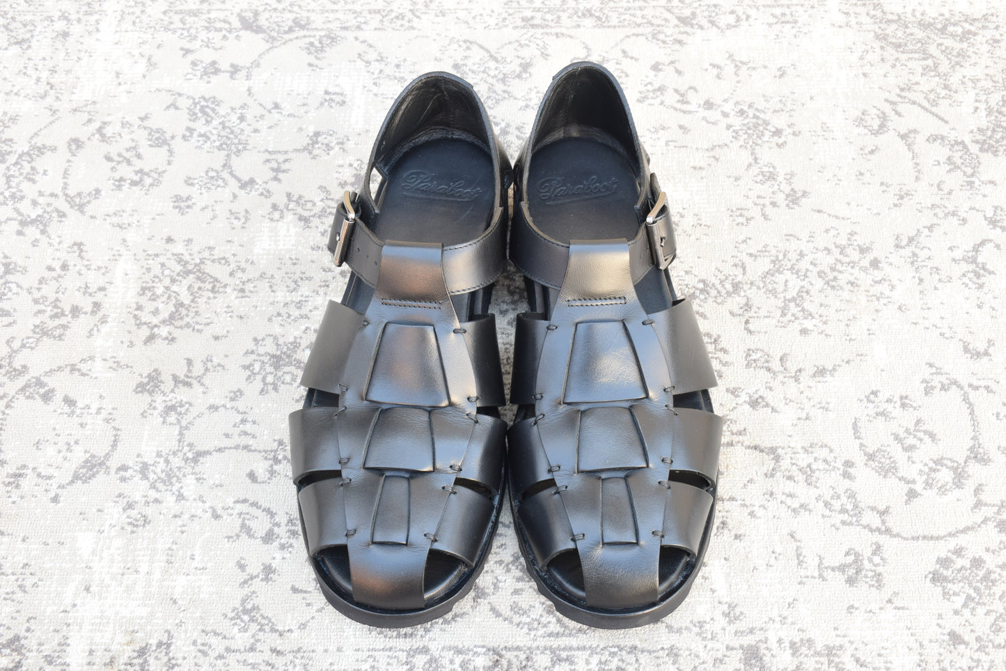 【美品】PARABOOT パラブーツ PACIFIC パシフィック グルカサンダル 黒 ブラック EU43 / 27.5〜28.0cm【W3536】