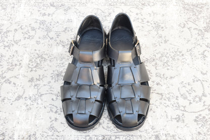 【美品】PARABOOT パラブーツ PACIFIC パシフィック グルカサンダル 黒 ブラック EU43 / 27.5〜28.0cm【W3536】
